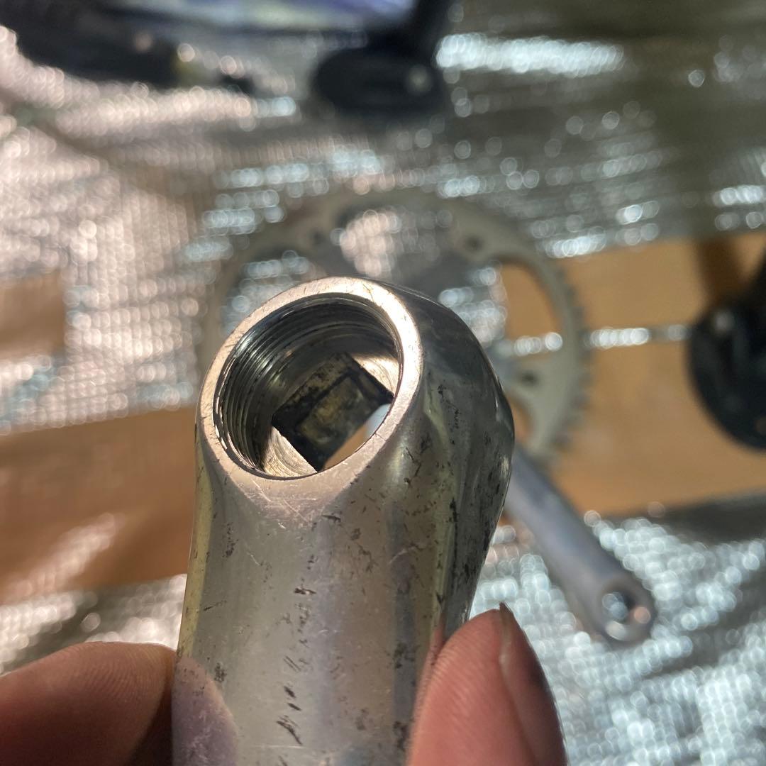 デュラエース fc-7600 167.5mm クランク njs ピスト　競輪