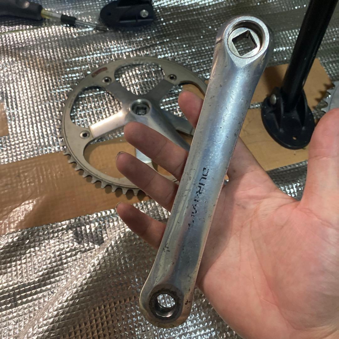 デュラエース fc-7600 167.5mm クランク njs ピスト　競輪