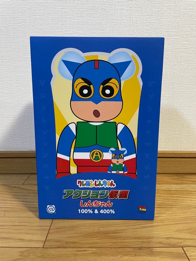 BE@RBRICK アクション仮面しんちゃん 100%&400%