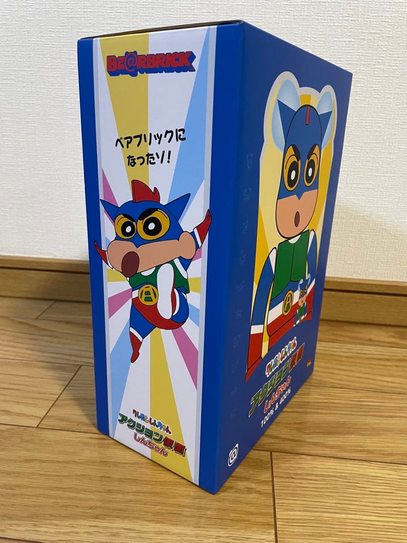 BE@RBRICK アクション仮面しんちゃん 100%&400%