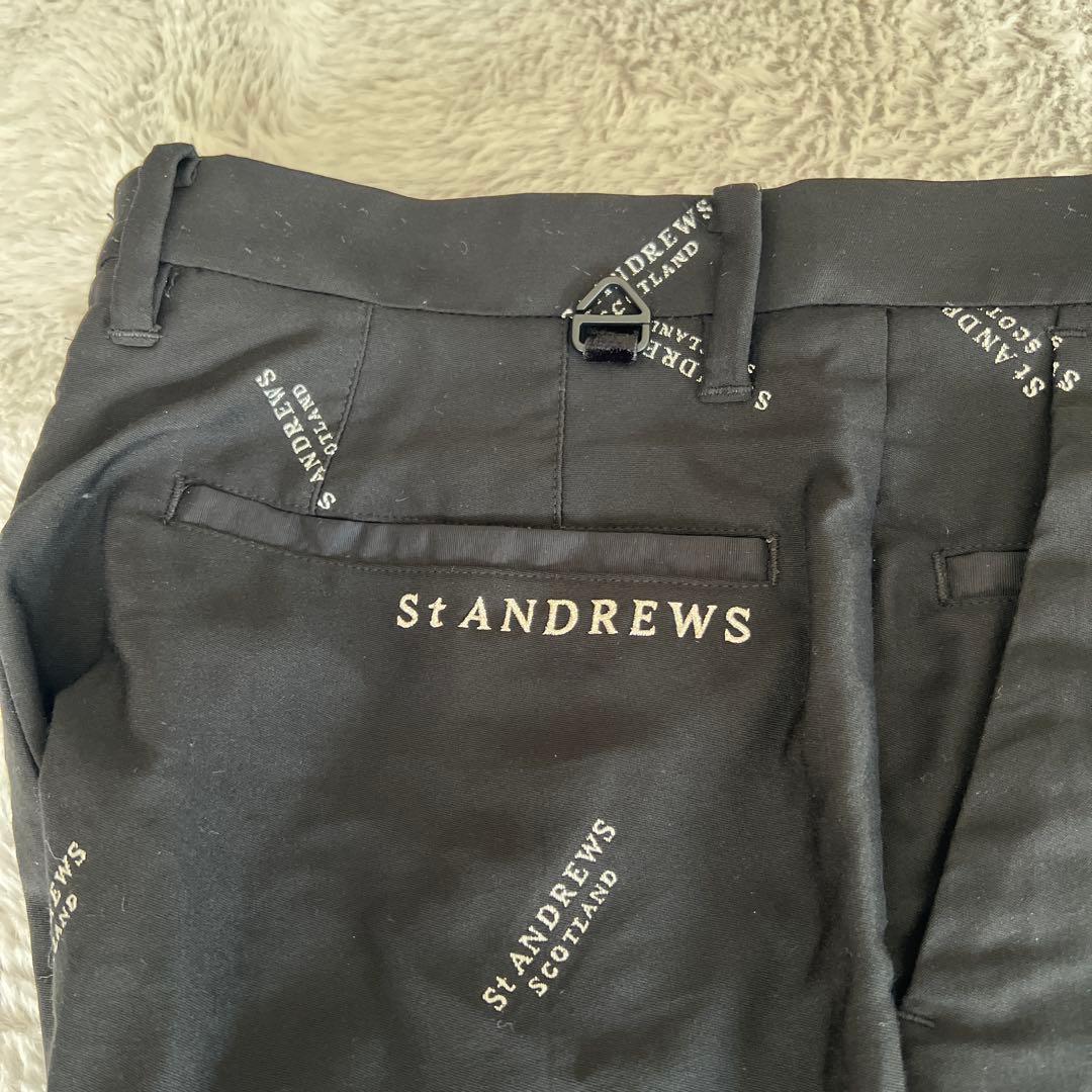 St Andrews ロゴプリント パンツ