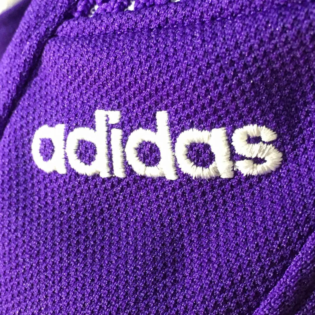【個性派古着】アディダス　ジャージ上下　セットアップ　メッシュ素材　デサント　M