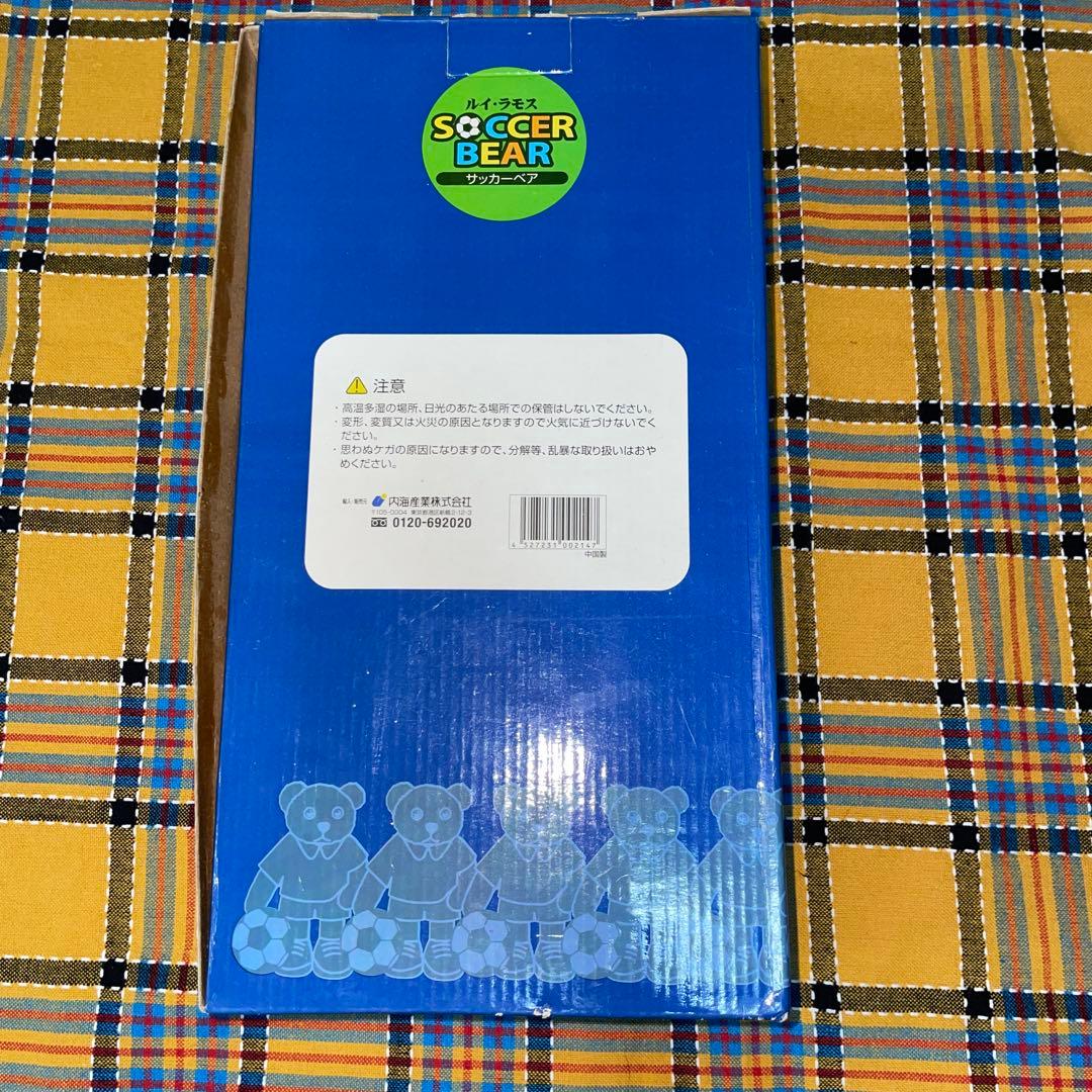 サッカーベア　ラモス瑠偉　ぬいぐるみ　フィギュア　レトロ　箱入り