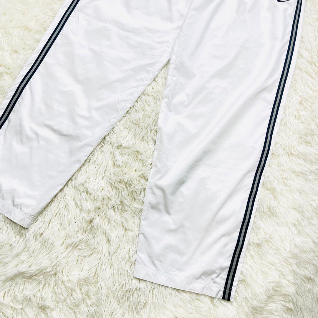美品00s OLD NIKEナイキ ナイロンパンツ ワイドパンツ シャカパン