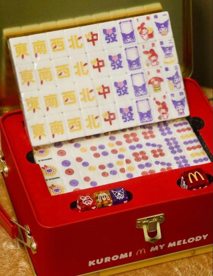 マクドナルド サンリオコラボ　海外限定　マイメロディークロミ　マージャンセット