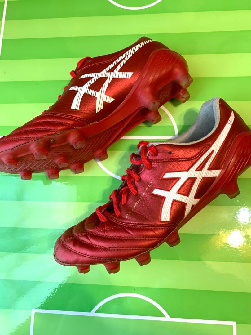 asics サッカーシューズ レッド26.5センチ