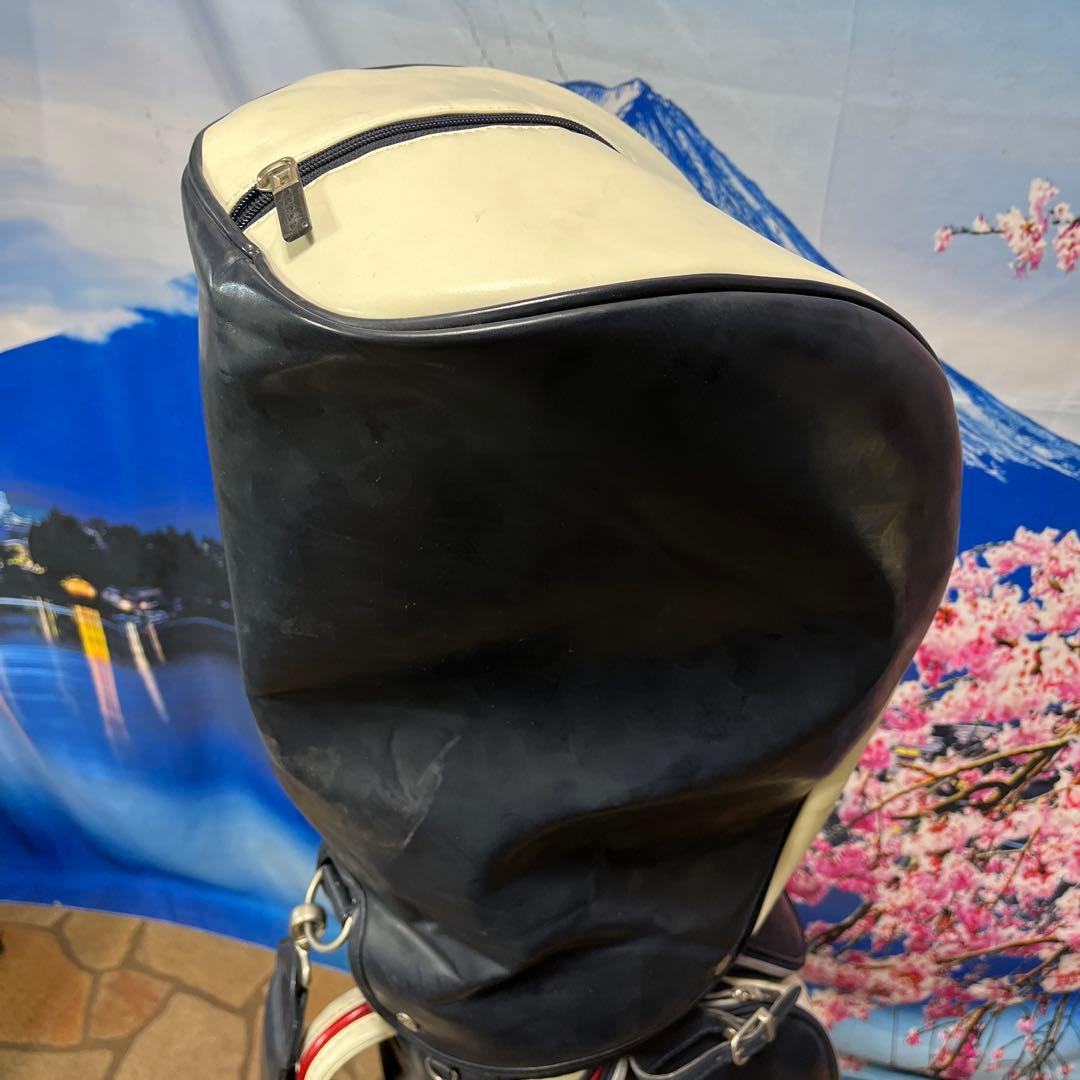 寶BT-1060 onoff ナイロン ネイビーホワイト キャディバッグ