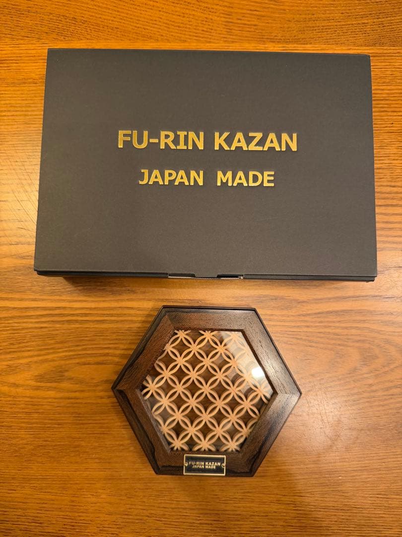 FU-RIN KAZAN ヘキサコースター 旧七宝 シャム柿