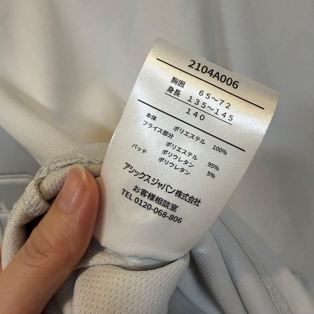 新品ASICS 長袖シャツ アシックス GKゲームシャツ(グレー)140