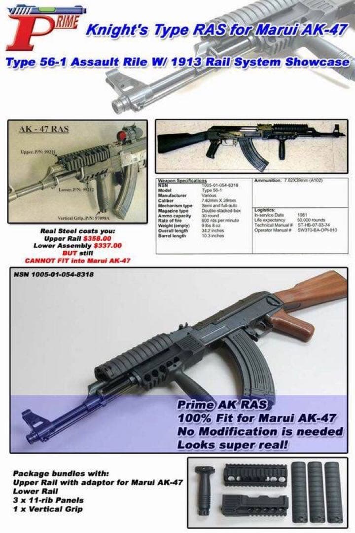 東京マルイ製　AK47用レイルハンドガード
