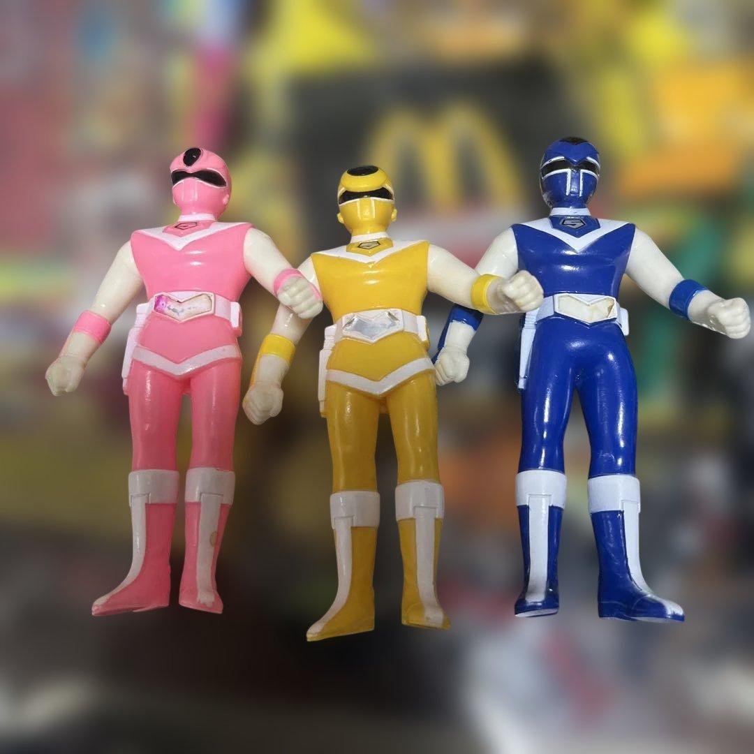 レトロ　当時物　光戦隊マスクマン ソフビ　1987