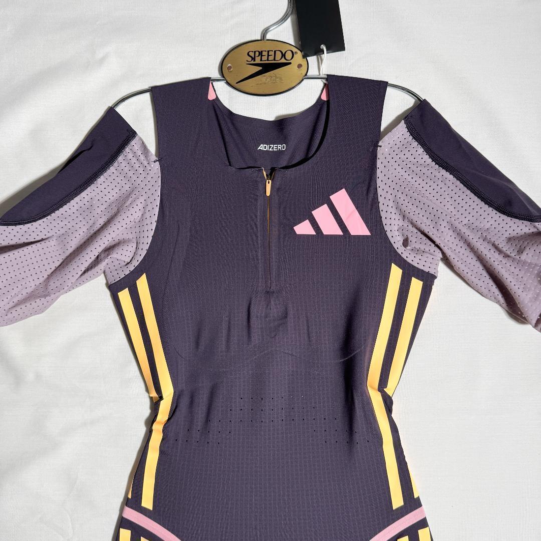 adidas アディダス 女子陸上 レーシングレオタード UK L