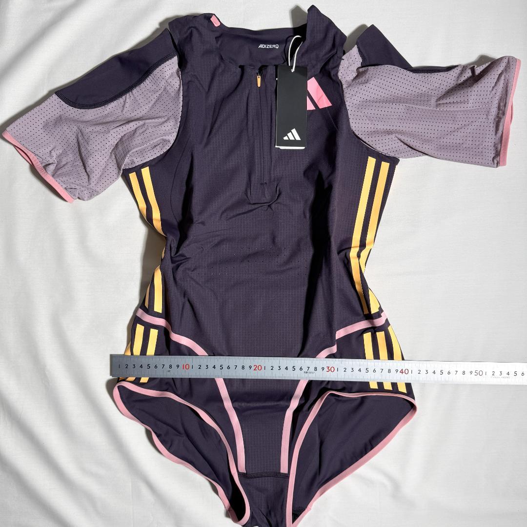 adidas アディダス 女子陸上 レーシングレオタード UK L