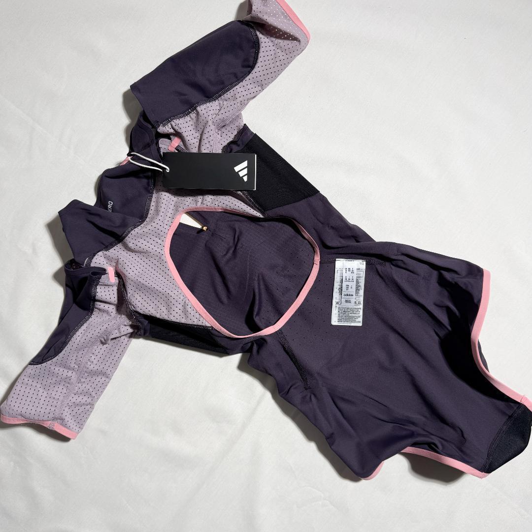 adidas アディダス 女子陸上 レーシングレオタード UK L