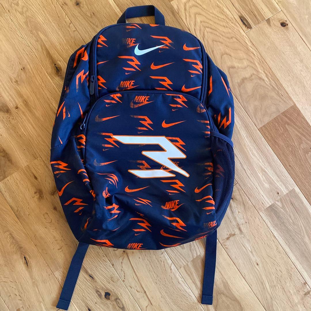 Nike 3 バッグパック　ネイビー/オレンジ