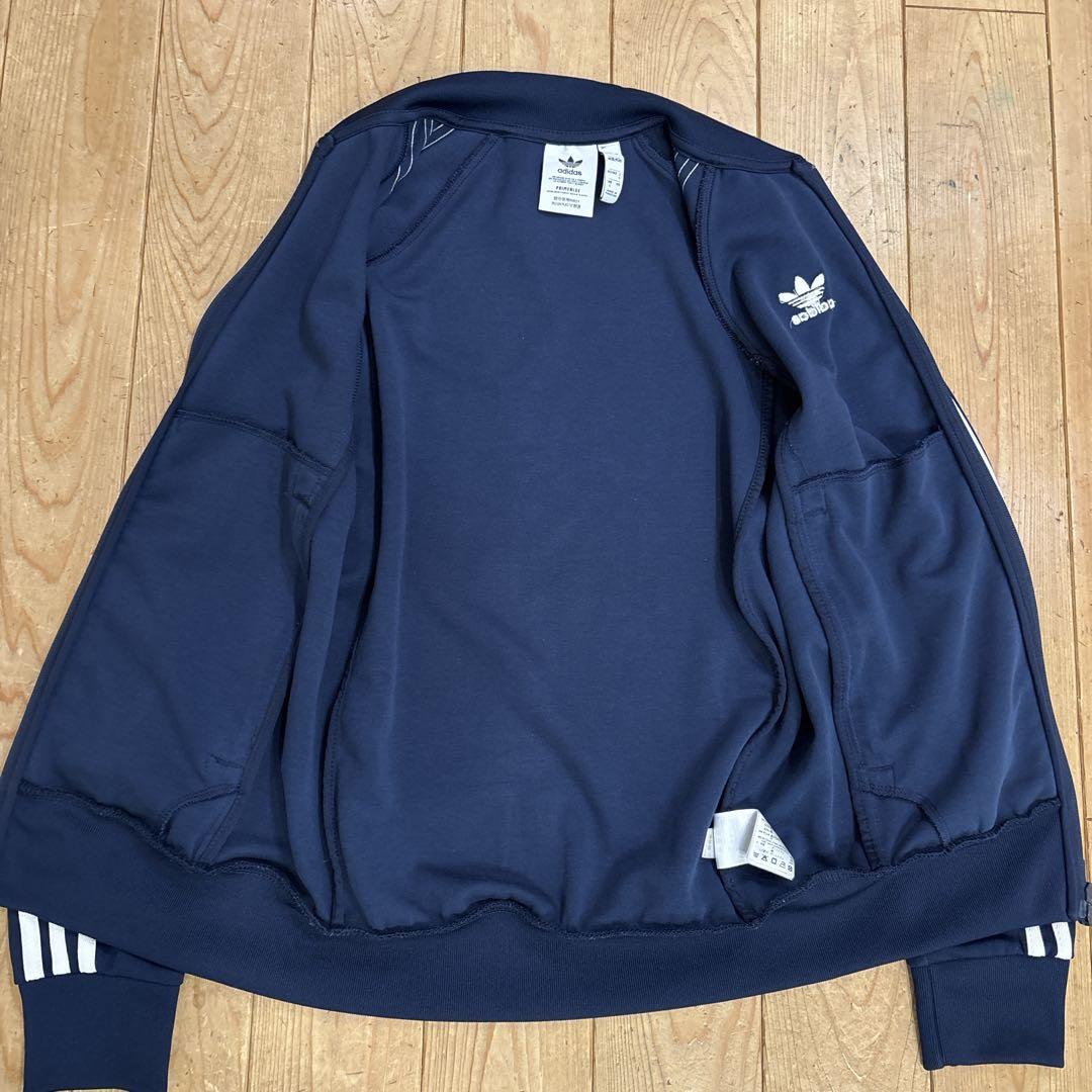 あおadidas トラックジャケット　クラシック　ジャージ　Sサイズ