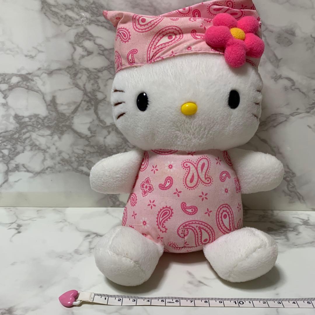 Sanrio Hello kitty カオハナキティ　ペイズリー柄　バンダナ