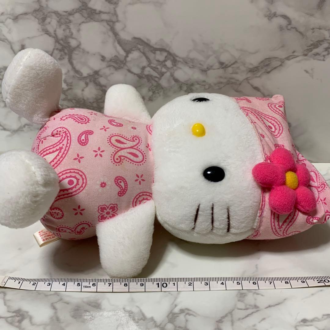 Sanrio Hello kitty カオハナキティ　ペイズリー柄　バンダナ