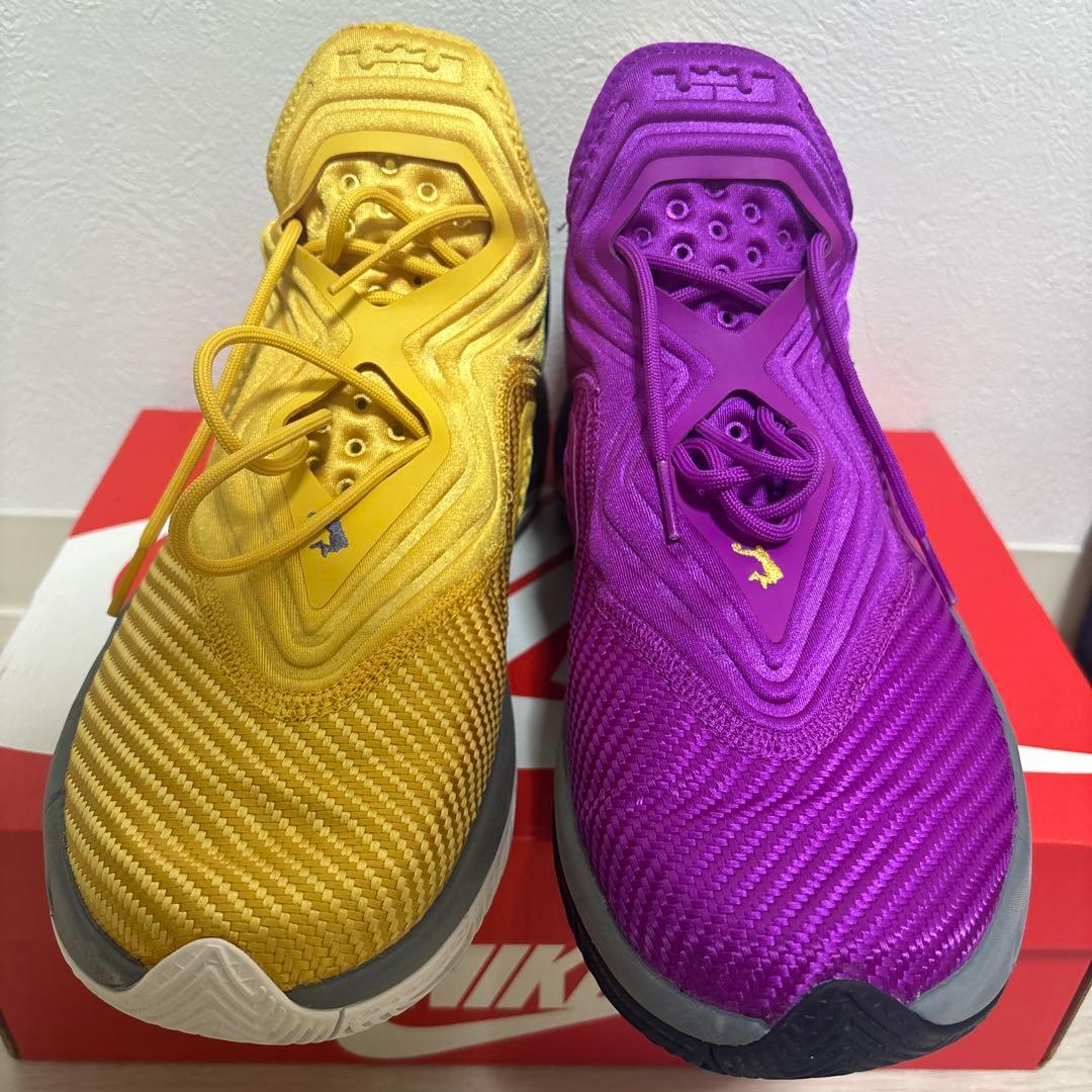 NIKE バスケットシューズ イエロー/パープル