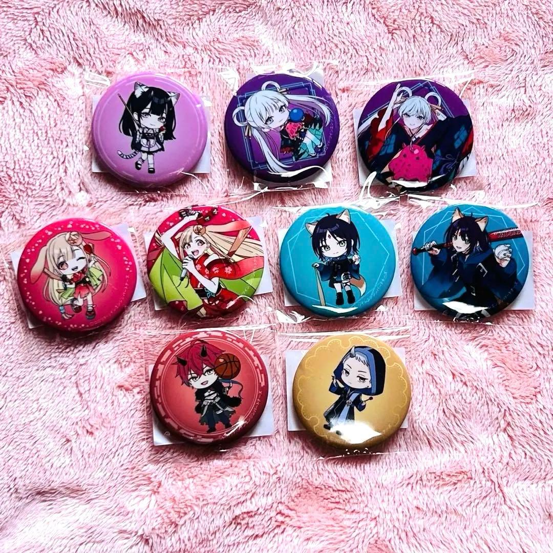 超かぐや姫！ ラウンドワン コラボ 缶バッジ コンプセット 9種類