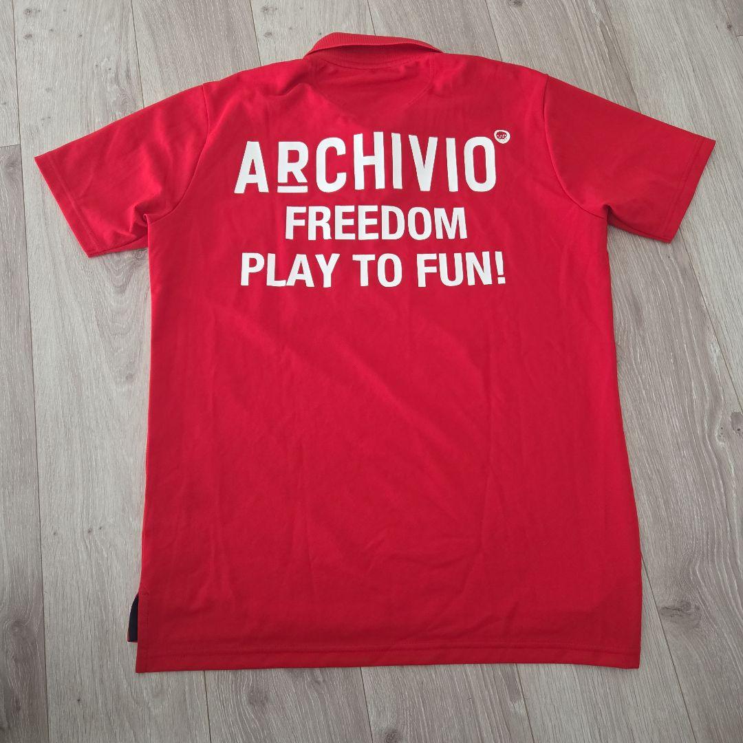 ARCHIVIO ポロシャツ サイズ48 レッド