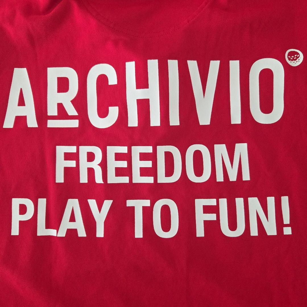 ARCHIVIO ポロシャツ サイズ48 レッド