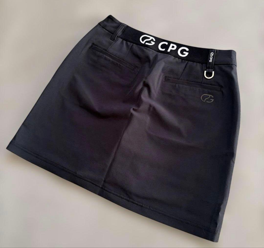 【新品タグ付】 CPG♪ブラック スカート サイドスリット インナーパンツ一体型