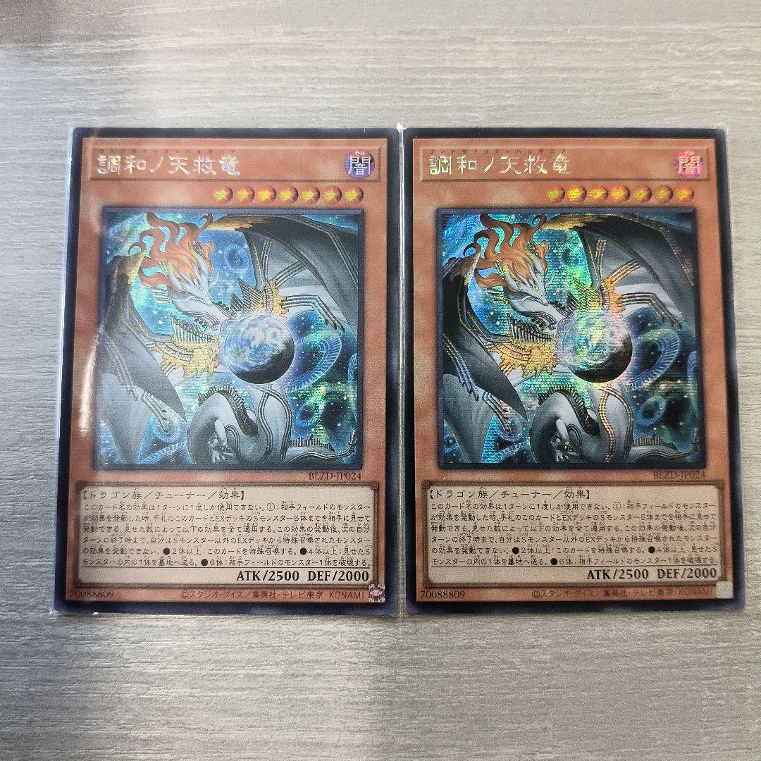 専用 遊戯王 調和ノ天救竜 シークレット 2枚セット