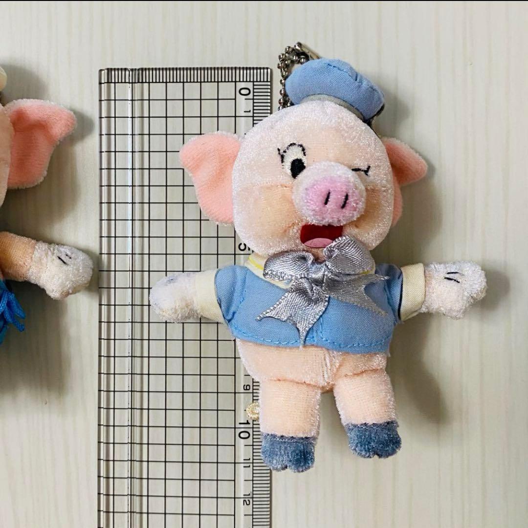 【希少】 Disney 三匹の子ぶた マスコット ぬいぐるみ ディズニー こぶた