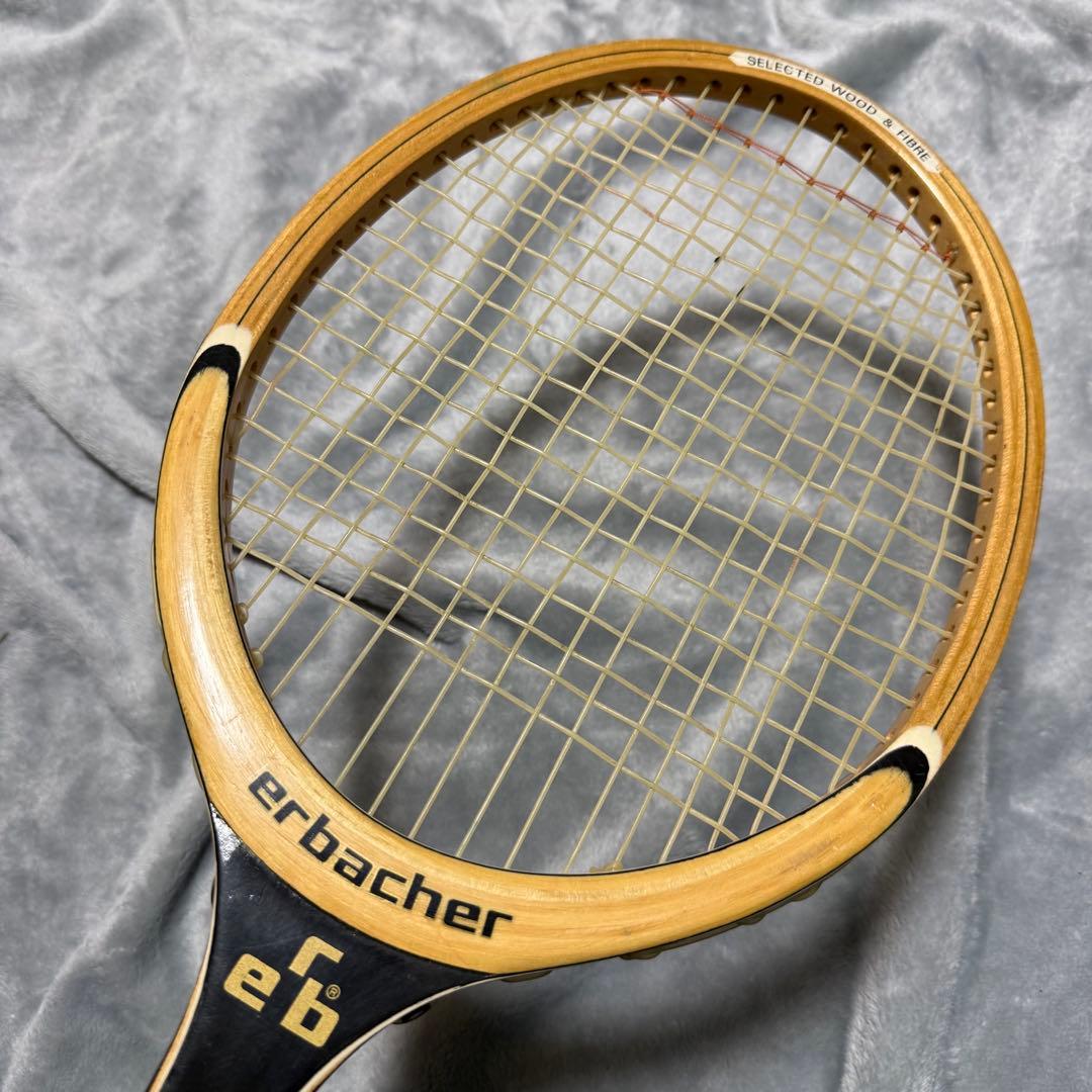 Erbacher BLACK CAT 木製ラケット L4 美品 ヴィンテージ