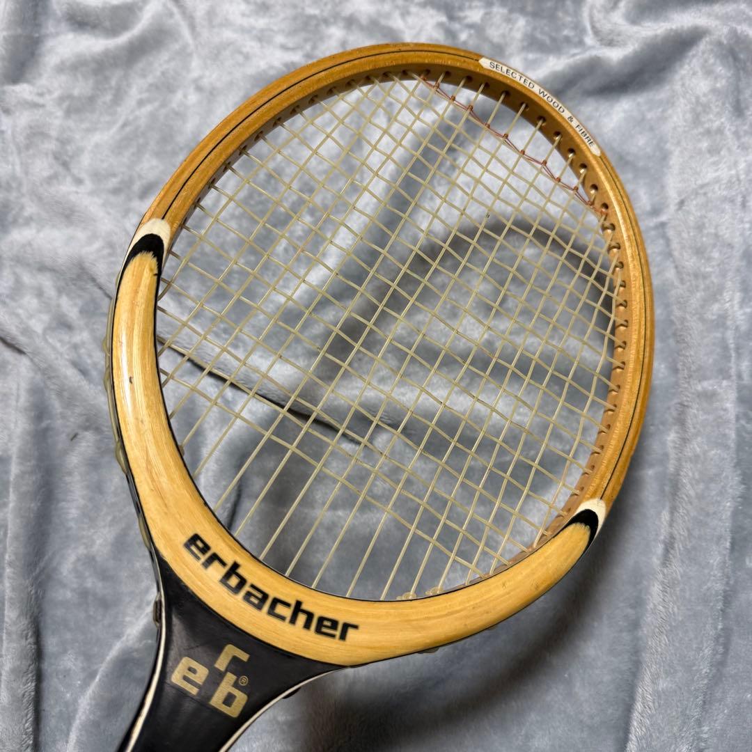 Erbacher BLACK CAT 木製ラケット L4 美品 ヴィンテージ