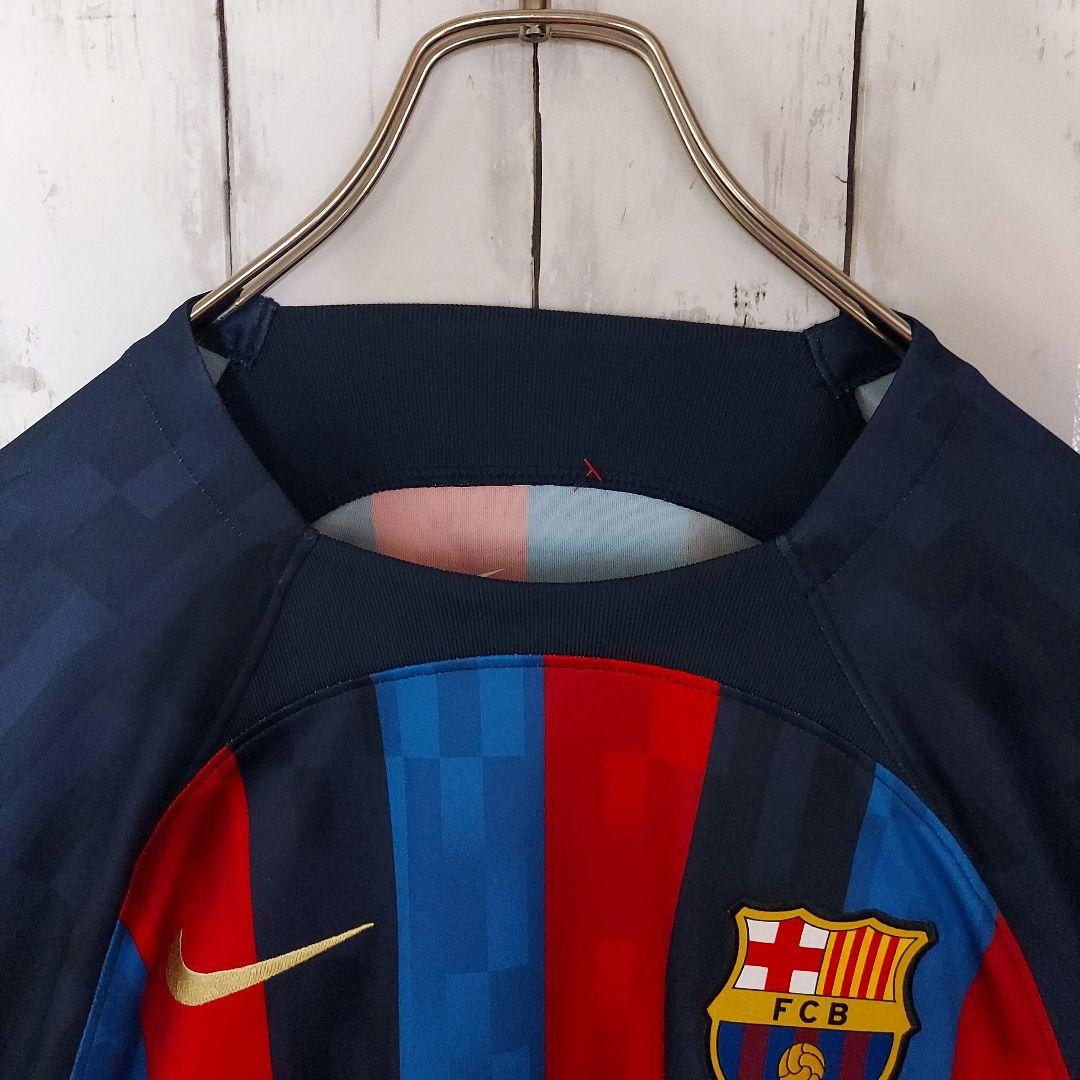 【NIKE】未使用 ナイキ FCバルセロナ No.9 ユニフォーム M 紺赤