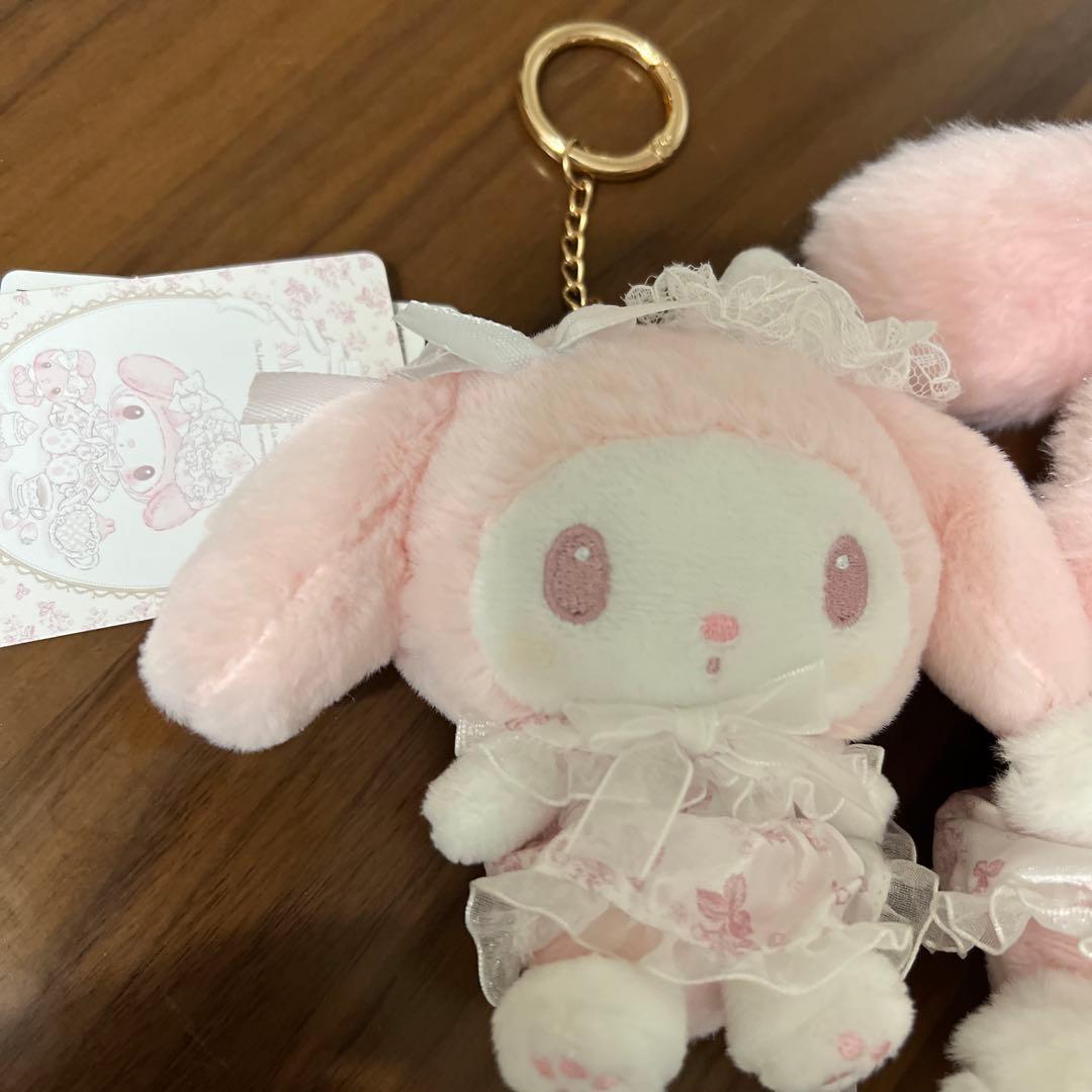 マイメロディ 白いちごのティータイム ふわくたぬいぐるみマスコット　サンリオ新品