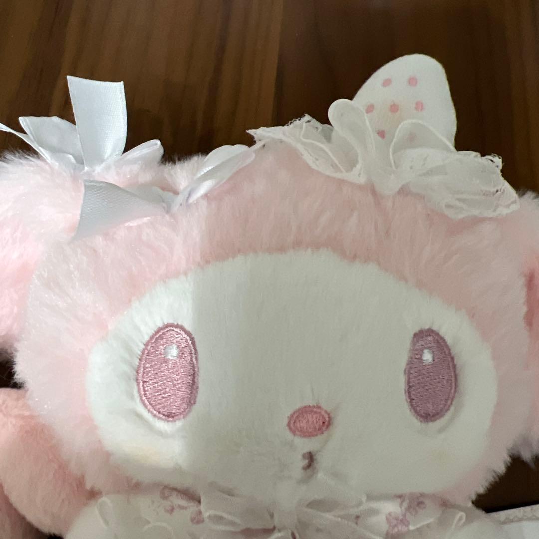 マイメロディ 白いちごのティータイム ふわくたぬいぐるみマスコット　サンリオ新品