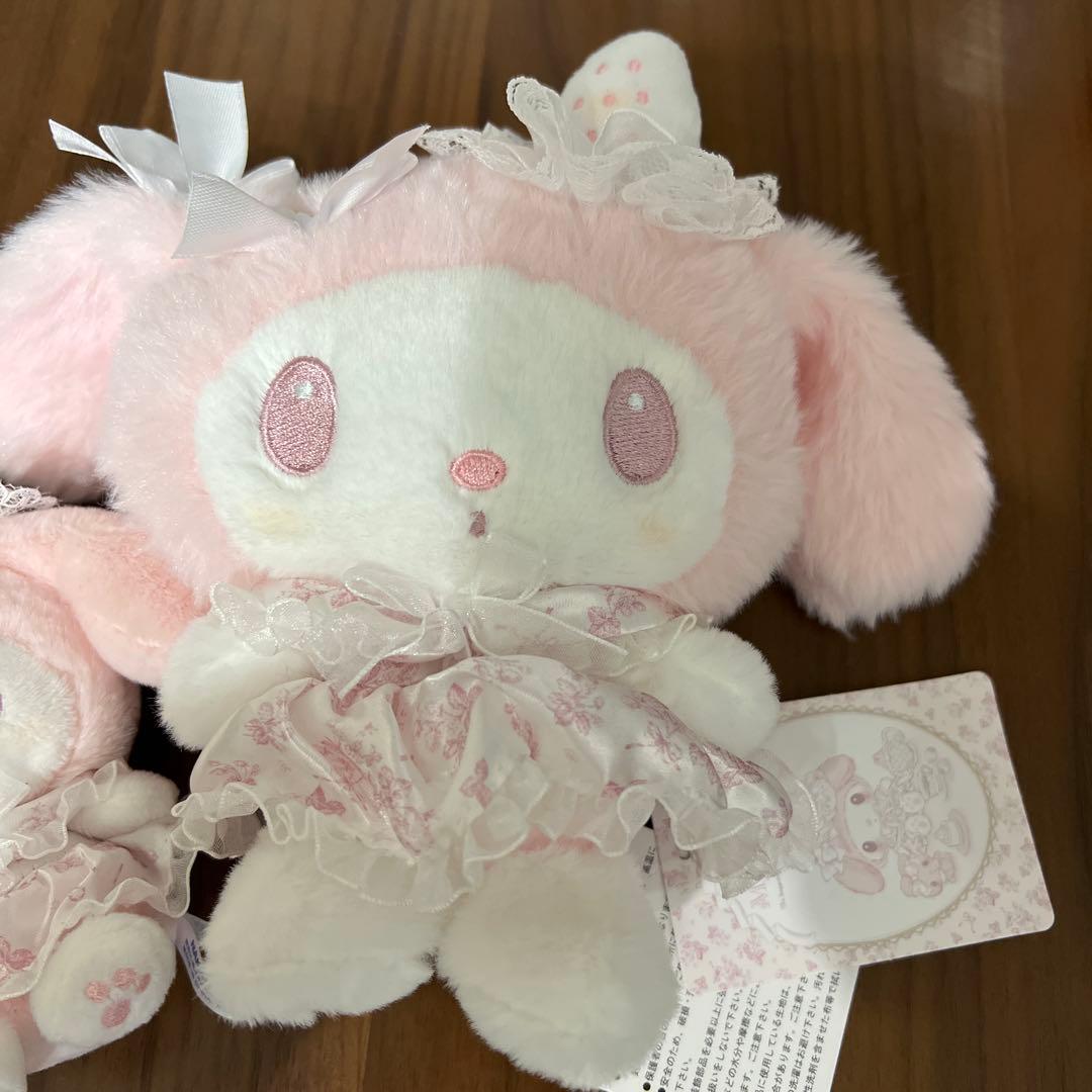 マイメロディ 白いちごのティータイム ふわくたぬいぐるみマスコット　サンリオ新品