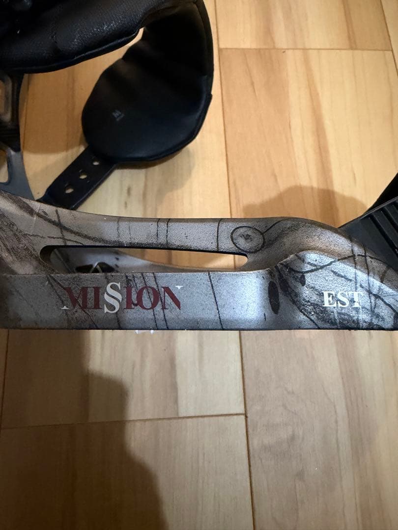 Burton mission estスノーボードビンディング ブラック グレー