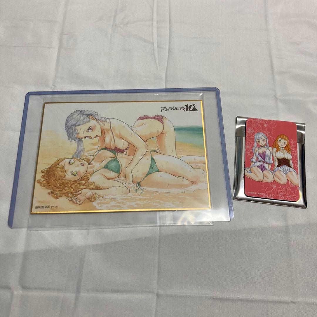 ブラッククローバー 原画展 入場特典 マグネットシールカード ミモザ ノエル