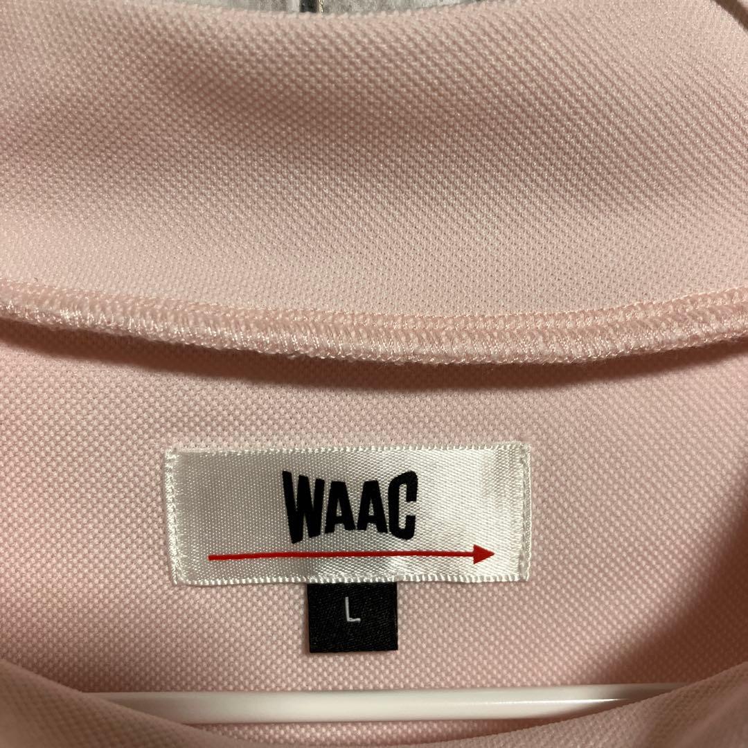 WAAC GOLF ワック ゴルフ メンズ 半袖モックネックシャツ L ピンク