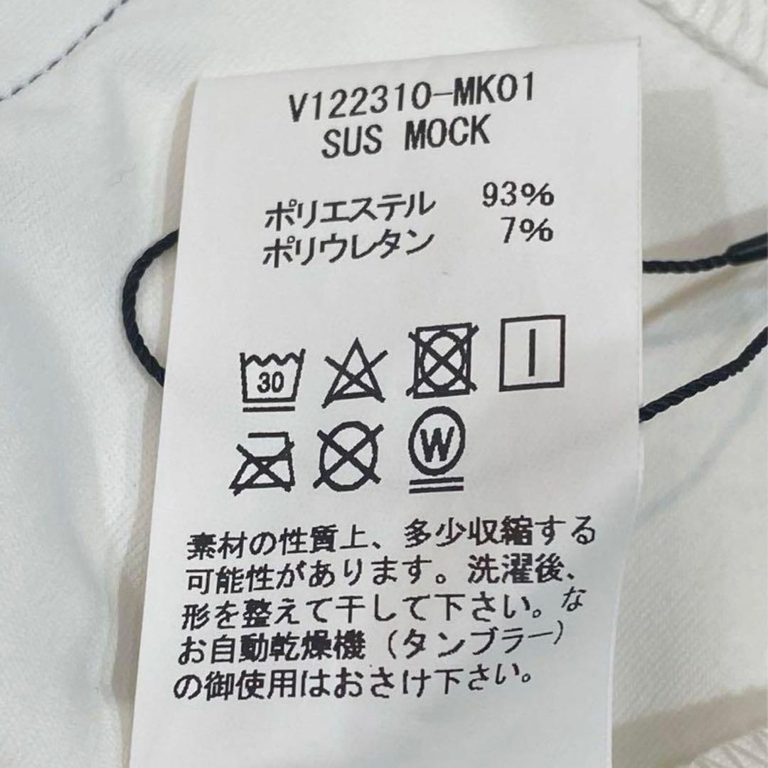 【新品】V12 レディース ゴルフウェア 半袖 モックネック 白 M