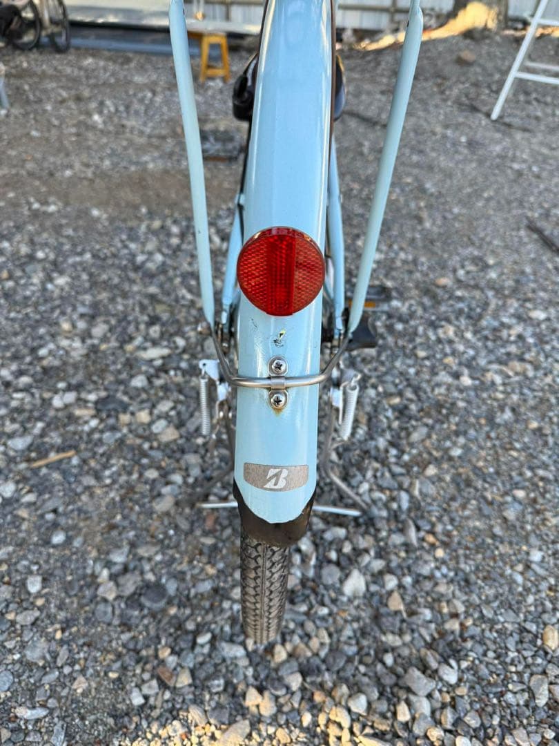 アシスタ 自転車 水色 前カゴ付き