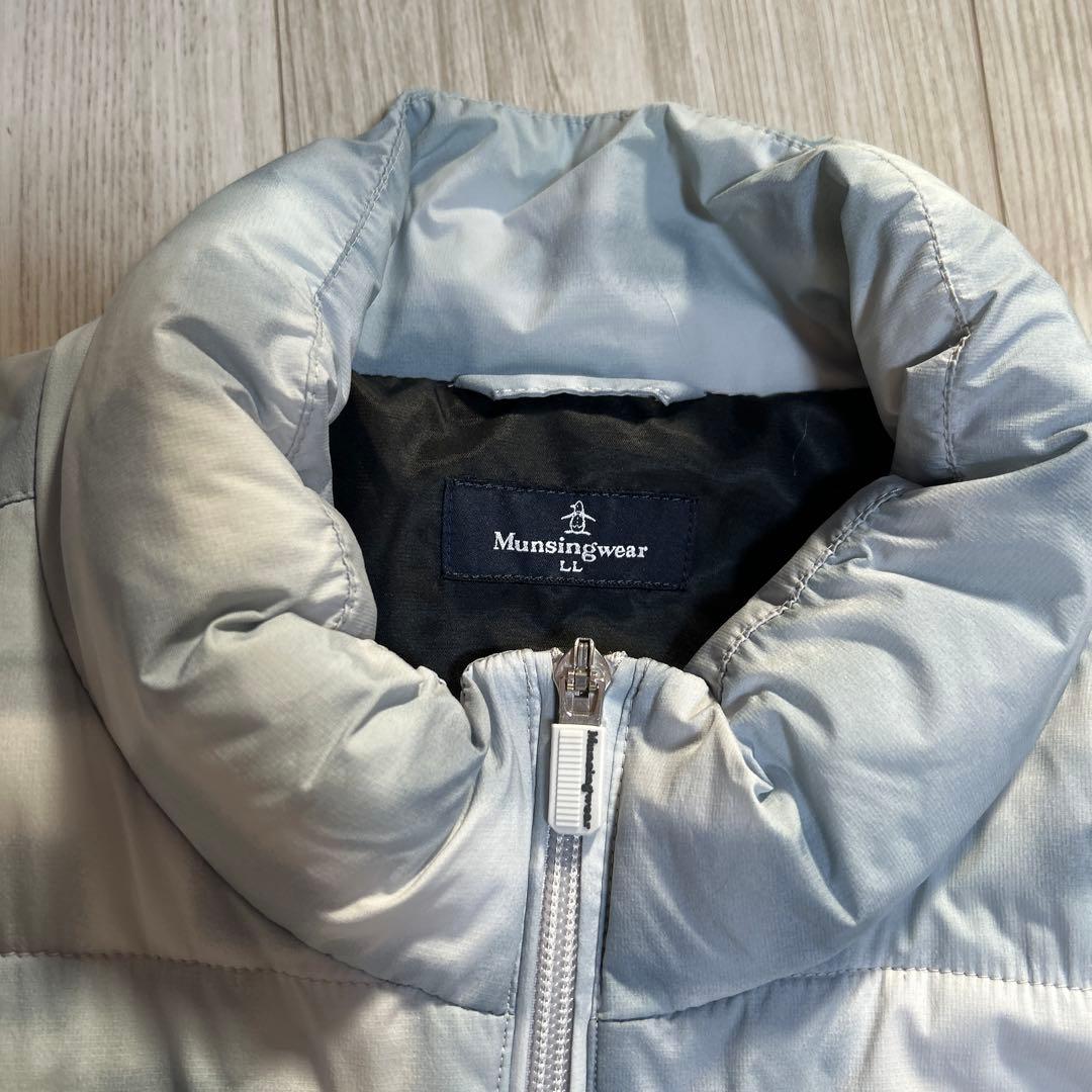 Munsingwear シルバー キルティングジャケット L 軽量ダウン