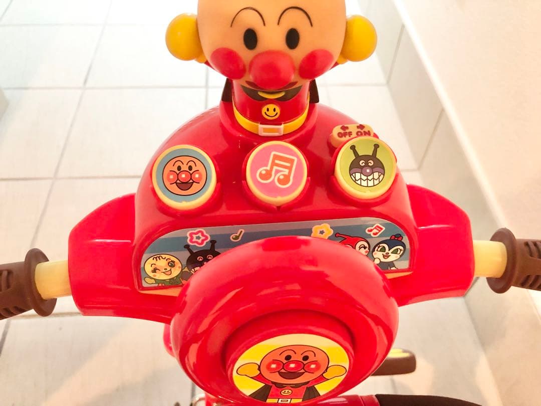 アンパンマン　三輪車　ブザー付きおでかけ三輪車　おしゃべりアンパンマンSP