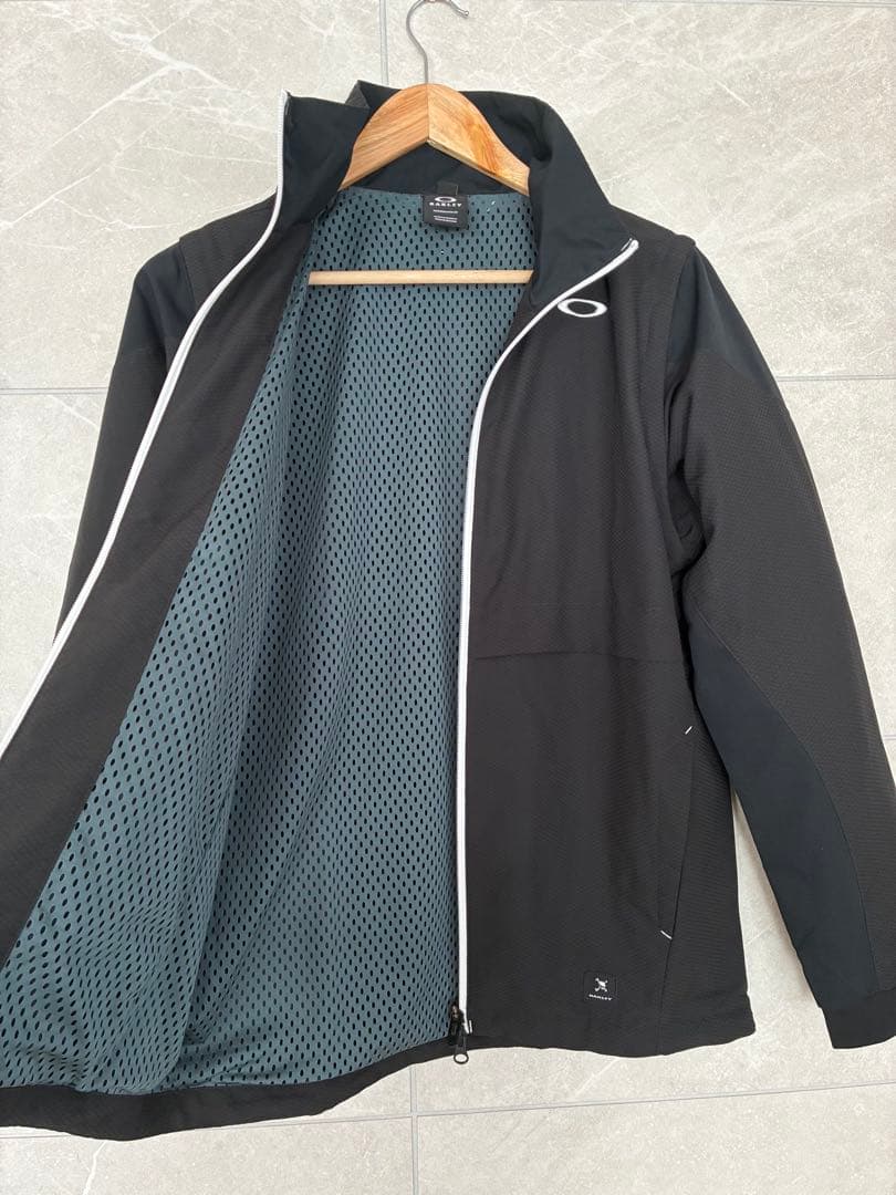 美品 OAKLEY GOLF オークリーゴルフ2WAYブルゾン ブラック M