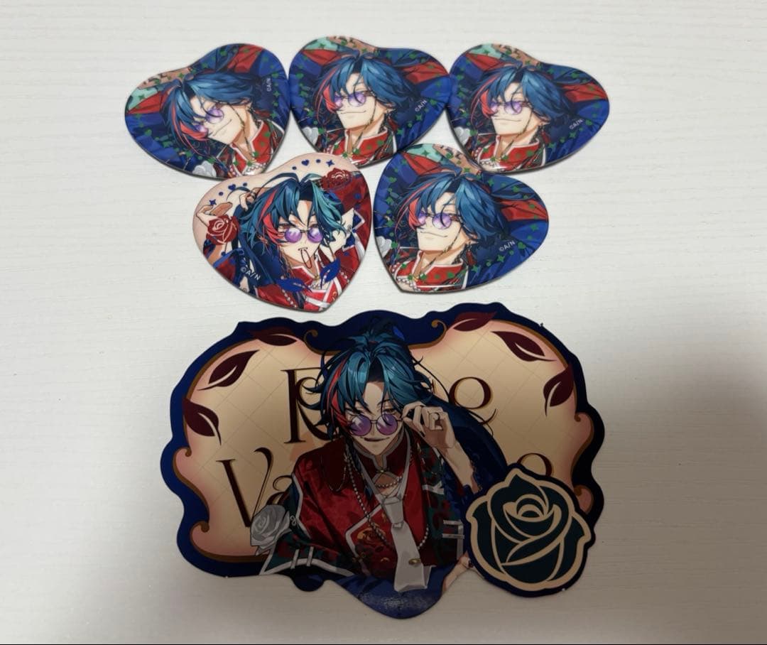 にじさんじ　Rose Valentine 魁星　カード　缶バッジ　特典セット