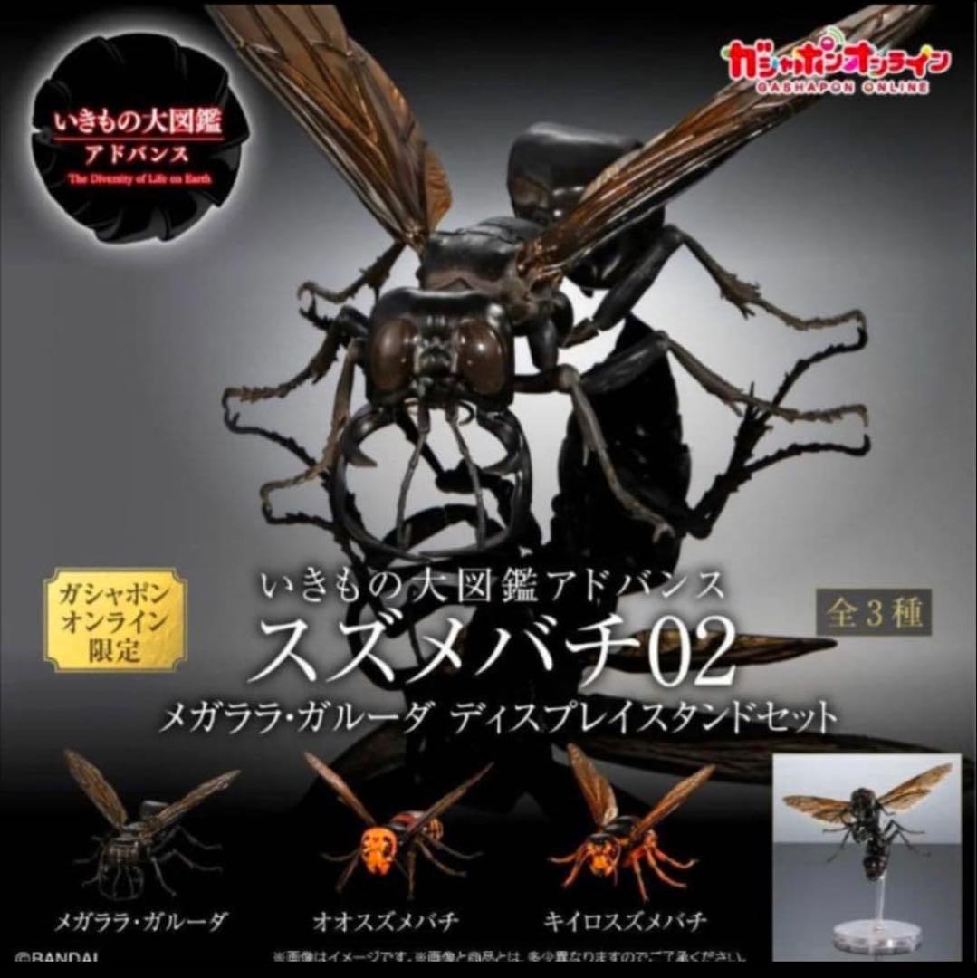 オンライン版 限定 いきもの大図鑑 アドバンス スズメバチ 02 全3種