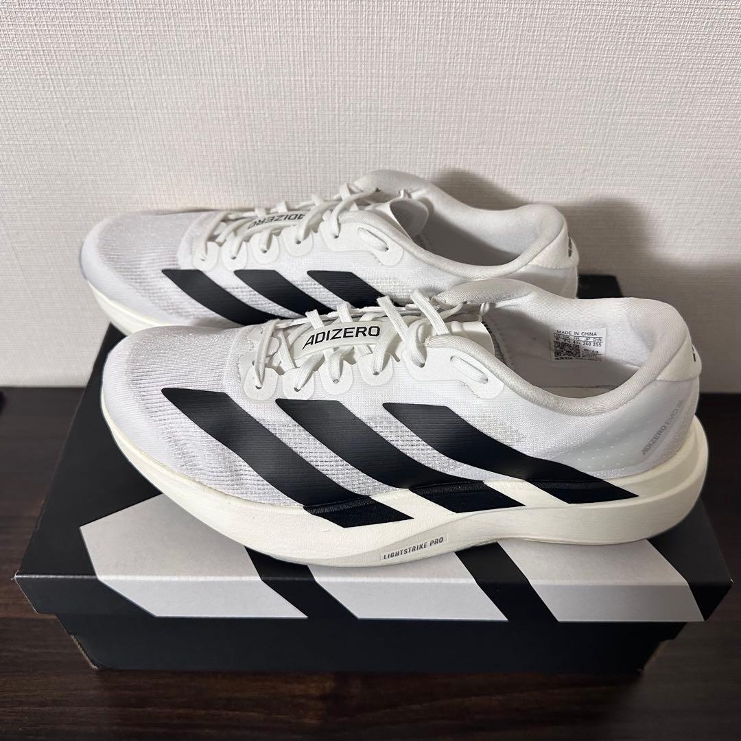adizero Evo SL M ホワイト ブラック 26.0