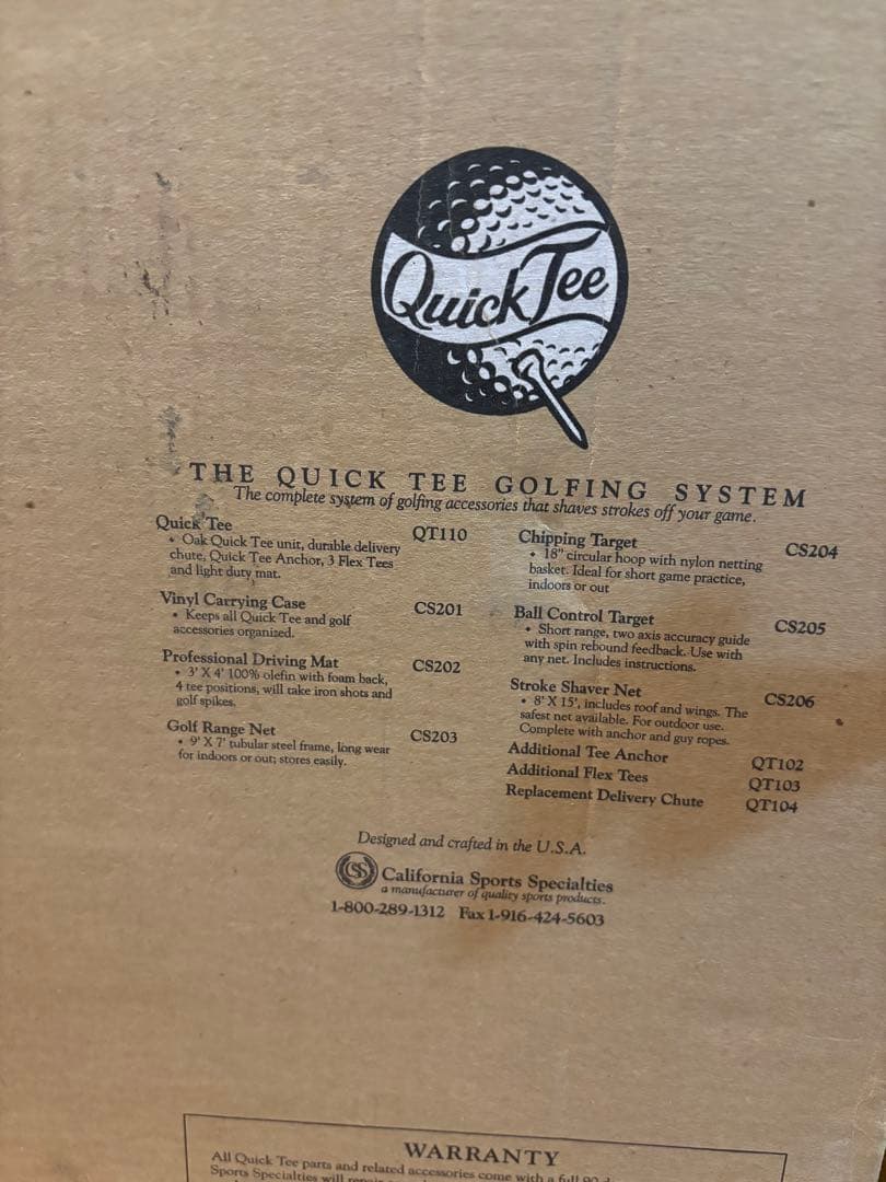Quick Tee ゴルフティーアップ器具
