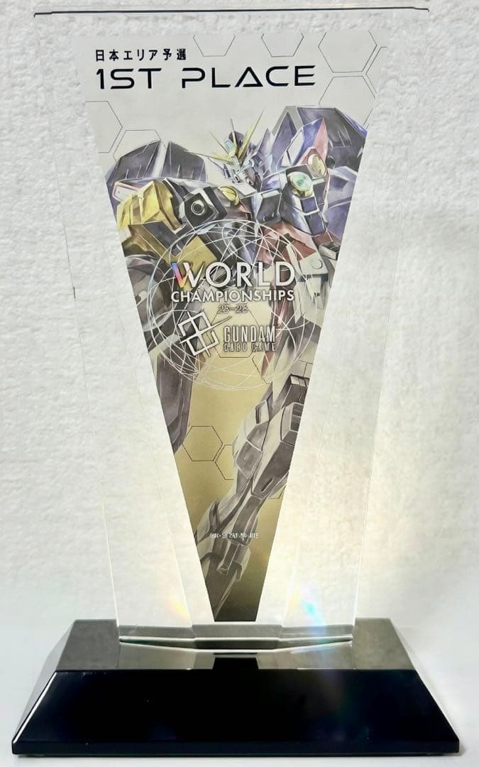 ガンダムカードゲームWCS25-26エリア予選大会 優勝トロフィー&プレイマット