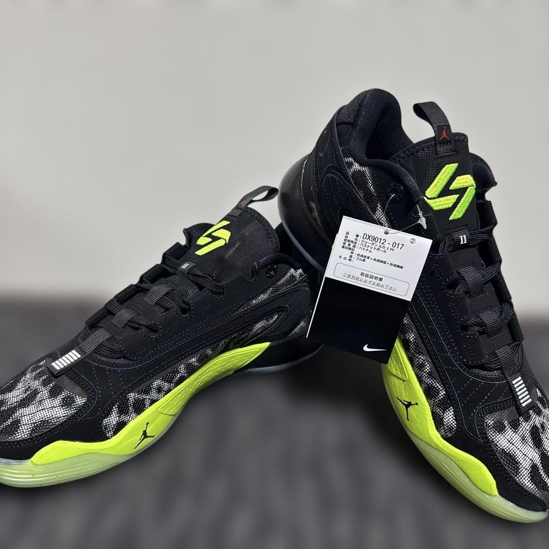 Jordan バスケットボールシューズ DX9201-017 ブラック/ライム