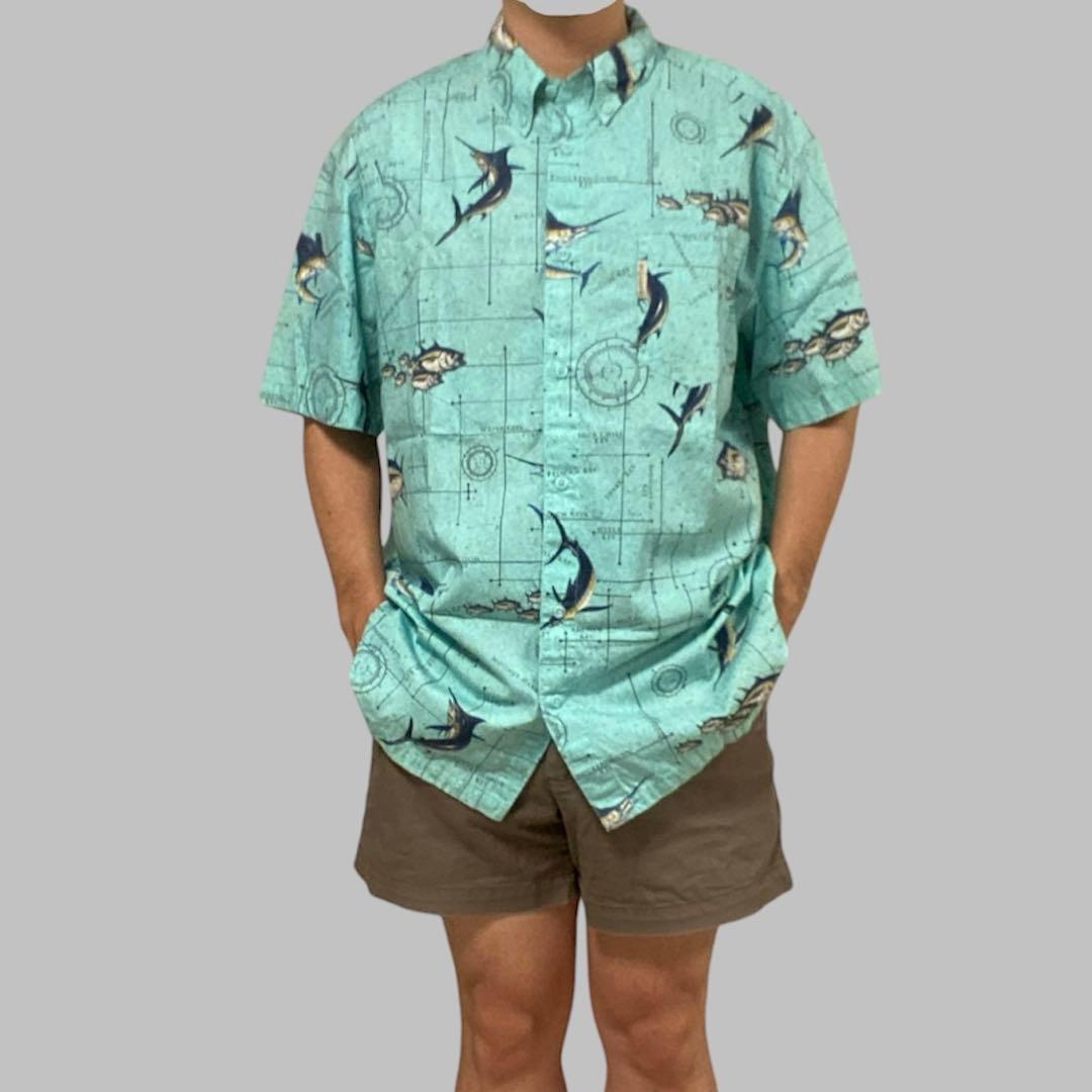 Columbia PFG 総柄フィッシングシャツ